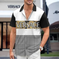 [PREMIUM] VERSACE Limited Short Sleeve Button Shirt 2024 LUX-SP-001E3UREYKC