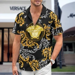 [PREMIUM] VERSACE Limited Short Sleeve Button Shirt 2024 LUX-SP-0018EDXN4WP