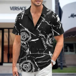 [PREMIUM] VERSACE Limited Short Sleeve Button Shirt 2024 LUX-SP-001RIAVDFST