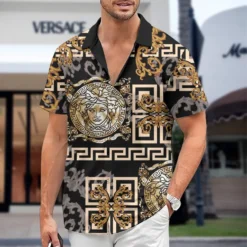 [PREMIUM] VERSACE Limited Short Sleeve Button Shirt 2024 LUX-SP-001MDA27WFR