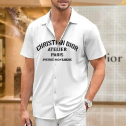 [PREMIUM] C.DIOR Limited Short Sleeve Button Shirt 2024 LUX-SP-001YF3INOWH