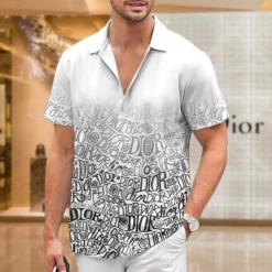 [PREMIUM] C.DIOR Limited Short Sleeve Button Shirt 2024 LUX-SP-0015R2YMCQY