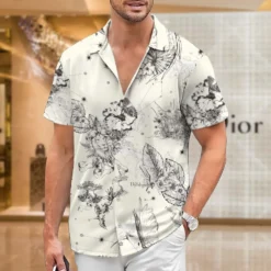 [PREMIUM] C.DIOR Limited Short Sleeve Button Shirt 2024 LUX-SP-001XJZBEOJU