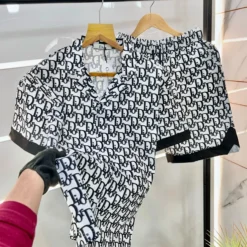 C.DIOR 💖 Premium Set Short Pajamas Limited Edition 2024 LUX-WDIS+WDIM-000K4W4REB9