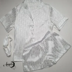 C.DIOR 💖 Premium Set Short Pajamas Limited Edition 2024 LUX-WDIS+WDIM-000AWIDQ6C7