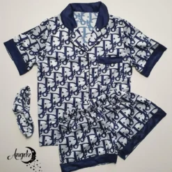 C.DIOR 💖 Premium Set Short Pajamas Limited Edition 2024 LUX-WDIS+WDIM-000WQKDBO8U