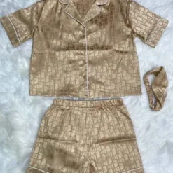 C.DIOR 💖 Premium Set Short Pajamas Limited Edition 2024 LUX-WDIS+WDIM-000RXJPOQAG