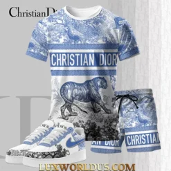 C.DIOR T-Shirt & Short Match AF1 Sneaker LUX-TX+STK+F40-01IZWMOWL