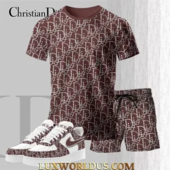 C.DIOR T-Shirt & Short Match AF1 Sneaker LUX-TX+STK+F40-01SFPMWIZ