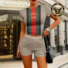 [LIMITED] GUCCI 💖 Premium Crop T-Shirt & Short Summer 2024 LUX-CNTX+NK-0000KSUKY7LP