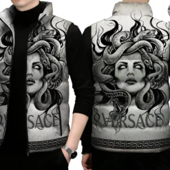 VERSACE Limited Edition Sleeveless Down Jacket LUX-C290-00BMW28KAB