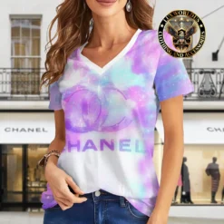Premium CHANEL V-Neck T-Shirt 💖 Women 2024 LUX- VTX-0004VV1VKDY