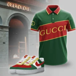 [LIMITED] GUCCI Luxury Polo Shirt x AF1 Sneaker 2025 LUX-TX+STK+F40-VS008IKHRDAJ