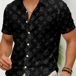 LOUIS VUITTON Premium Short Sleeve Button Shirt LUX-SP-0A2FIF15K