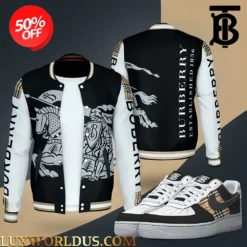 [LIMITED] BURBERRY Varsity Jacket x AF1 Sneaker Hot 2025 LUX-BJ1+F40-000GF6BZ8LK