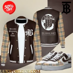 [LIMITED] BURBERRY Varsity Jacket x AF1 Sneaker Hot 2025 LUX-BJ1+F40-000WYPWVDNA