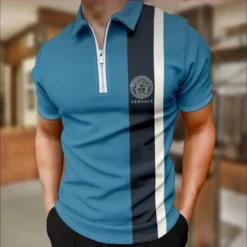 NEW Arrival VERSACE Premium Zip POLO Shirt 2024 MRS-ZPO-VS18126805