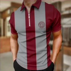 NEW Arrival VERSACE Premium Zip POLO Shirt 2024 MRS-ZPO-VS18126808