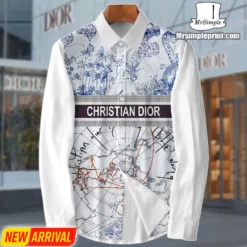 NEW Arrival CHRISTIAN DIOR Premium Long Sleeve Button Shirt MRS-CCY-CD1368915