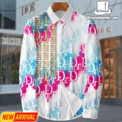 NEW Arrival CHRISTIAN DIOR Premium Long Sleeve Button Shirt MRS-CCY-CD1368906
