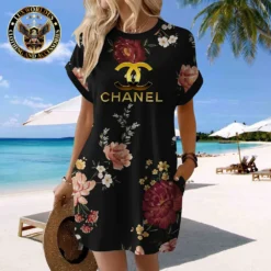 CHANEL Premium Short Sleeve Pocket Dress 💖 Summer 2024 LUX-CJX1-0000ZVM3ZUVL