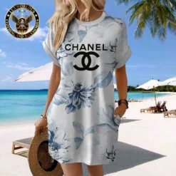 CHANEL Premium Short Sleeve Pocket Dress 💖 Summer 2024 LUX-CJX1-0000J1IN9P94