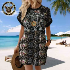 CHANEL Premium Short Sleeve Pocket Dress 💖 Summer 2024 LUX-CJX1-0000YV6QI8G9
