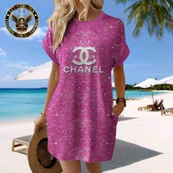 CHANEL Premium Short Sleeve Pocket Dress 💖 Summer 2024 LUX-CJX1-0000RVAZ4IC9