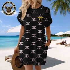 CHANEL Premium Short Sleeve Pocket Dress 💖 Summer 2024 LUX-CJX1-0000AM40LPUU