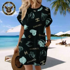 CHANEL Premium Short Sleeve Pocket Dress 💖 Summer 2024 LUX-CJX1-0000XUTQ0SCU