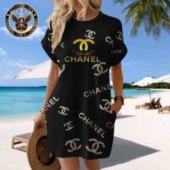 CHANEL Premium Short Sleeve Pocket Dress 💖 Summer 2024 LUX-CJX1-0000GGERJRAN