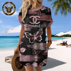 CHANEL Premium Short Sleeve Pocket Dress 💖 Summer 2024 LUX-CJX1-0000EORKZCHD