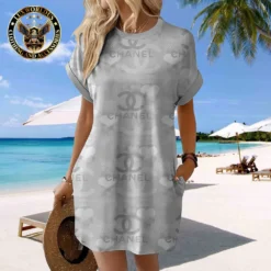 CHANEL Premium Short Sleeve Pocket Dress 💖 Summer 2024 LUX-CJX1-00000H6GAQAM