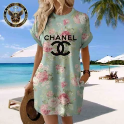 CHANEL Premium Short Sleeve Pocket Dress 💖 Summer 2024 LUX-CJX1-0000KHSNPCYY
