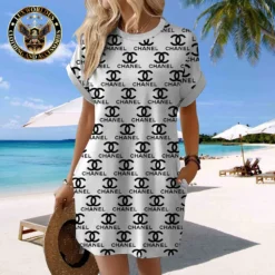 CHANEL Premium Short Sleeve Pocket Dress 💖 Summer 2024 LUX-CJX1-0000DE69FO8K