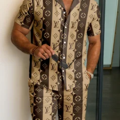 LOUIS VUITTON Limited Edition Hawaiian Shirt & Shorts Summer 2025 LUX-SP+STK-08ZX9W8J0