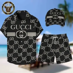 [NEW] Luxury GUCCI Hawaii Shirt & Short x Cap For Man Summer 2025 LUX-BKGCY+STK+CAP-GC136823