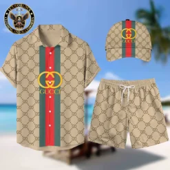 [NEW] Luxury GUCCI Hawaii Shirt & Short x Cap For Man Summer 2025 LUX-BKGCY+STK+CAP-GC136821
