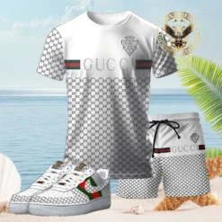 [NEW] Premium GUCCI Unisex Set T-Shirt & Short x AF1 Sneaker 2025 LUX-TX+STK+F40-GC136903