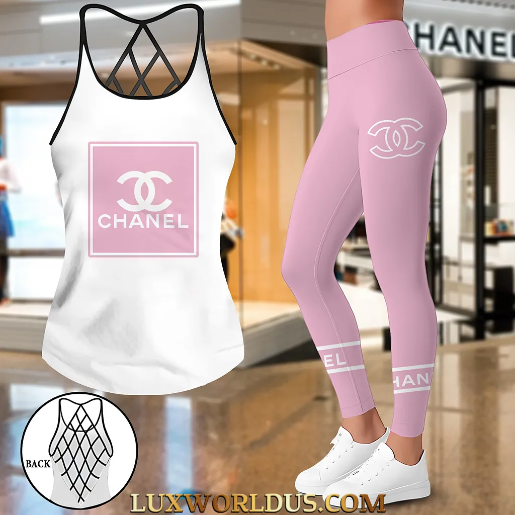 CHANEL Premium Hollow Tanktop Leggings Summer Set 2025 LUX-ZT+DDK-0IGOESDX5