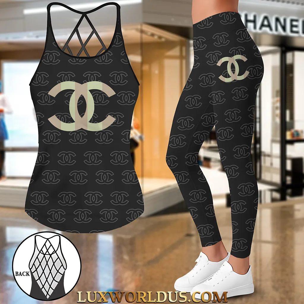 CHANEL Premium Hollow Tanktop Leggings Summer Set 2025 LUX-ZT+DDK-0IGOESDX7