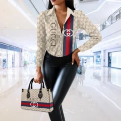 Limited Edition GUCCI Casual Shirt & Handbag For WOMEN – MRS-CCY-SET376