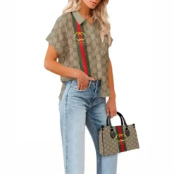 Limited Edition GUCCI Casual Shirt & Handbag For WOMEN – MRS-NCY-SET382