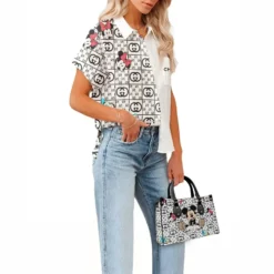 Limited Edition GUCCI Casual Shirt & Handbag For WOMEN – MRS-NCY-SET385