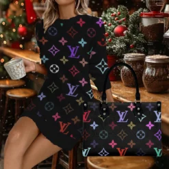 LOUIS VUITTON Sweater Dress Match Luxury Handbag LUX-MLQ+F73-YNWXBERJ