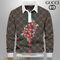 GUCCI Premium Long Sleeve Polo Shirt 2025 LUX-YVWYB-AML9TSF8