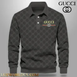 GUCCI Premium Long Sleeve Polo Shirt 2025 LUX-YVWYB-G1Z8HP7Y