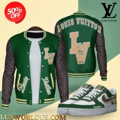 [LIMITED] LOUIS VUITTON Varsity Jacket x AF1 Sneaker Hot 2025 LUX-BJ1+F40-000OX0GCO0G