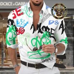 Premium DOLCE & GABBANA Long Sleeve Button Shirt LUX-CCY-LV000S4VGNK9N