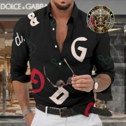 Premium DOLCE & GABBANA Long Sleeve Button Shirt LUX-CCY-LV000ESSDYASR